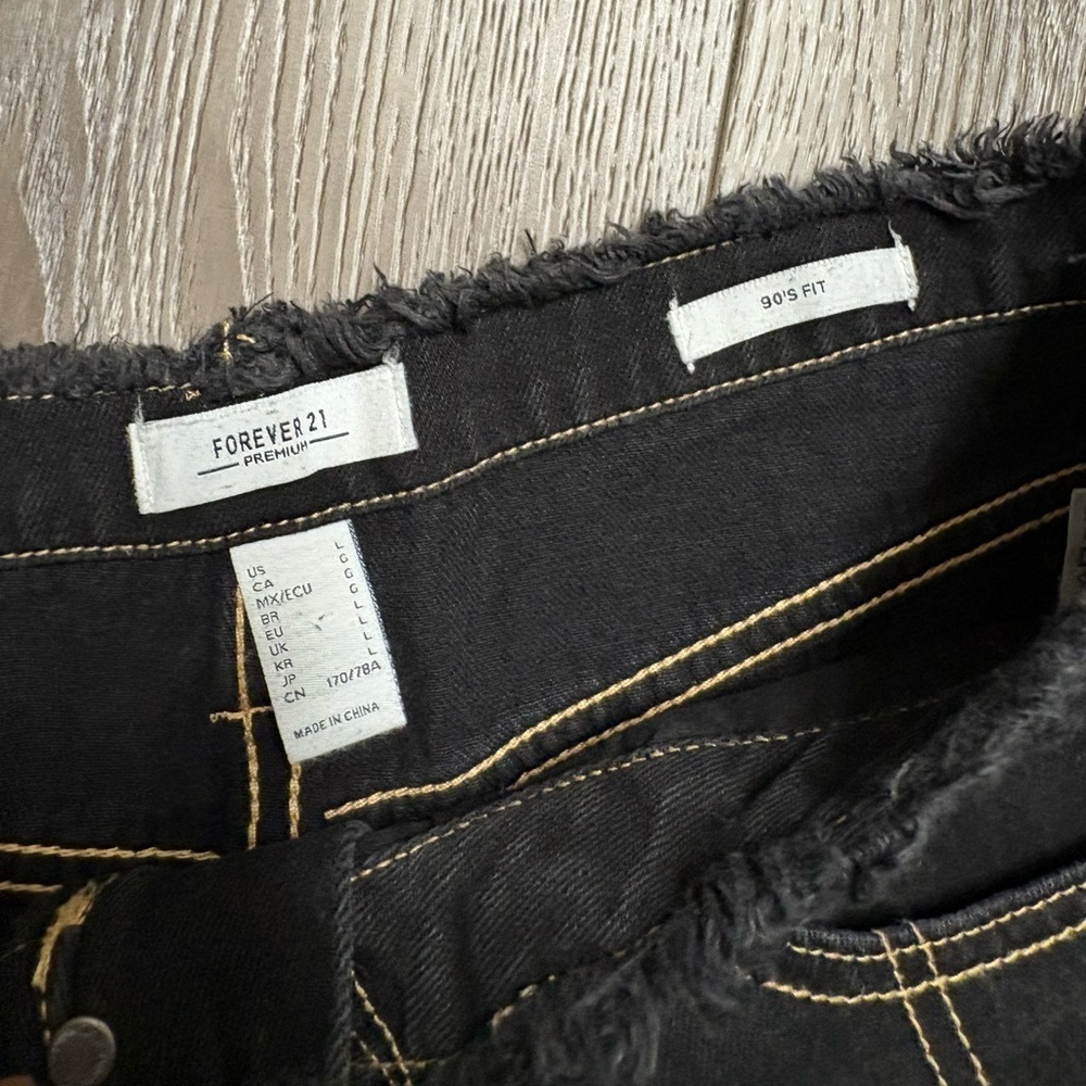 Forever 21 Black Jeans with Skeleton Design - Picture 7 of 10